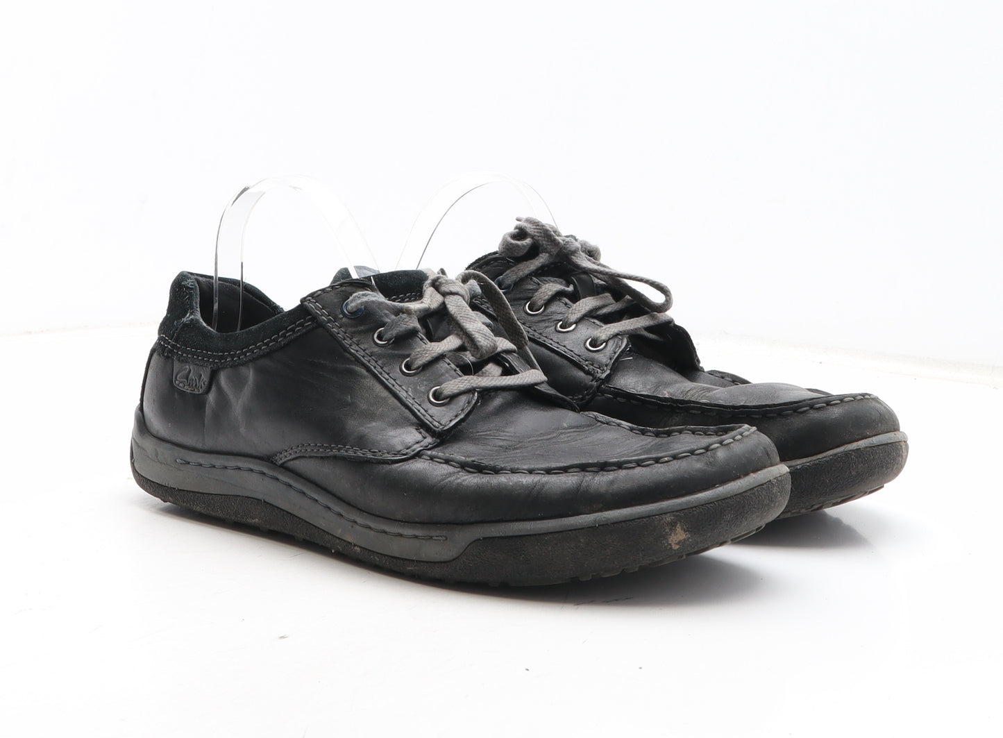 Clarks Mens Black Synthetic Boat Shoe Casual UK 10