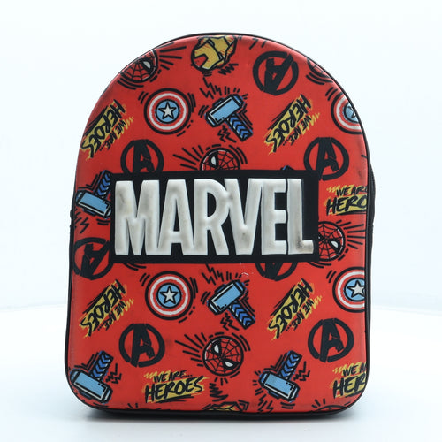 Marvel Boys Multicoloured Geometric Polyester Backpack Size Medium Zip