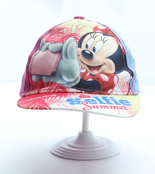Disney Girls Multicoloured Colourblock Polyester Baseball Cap Size Adjustable - Minnie Mouse