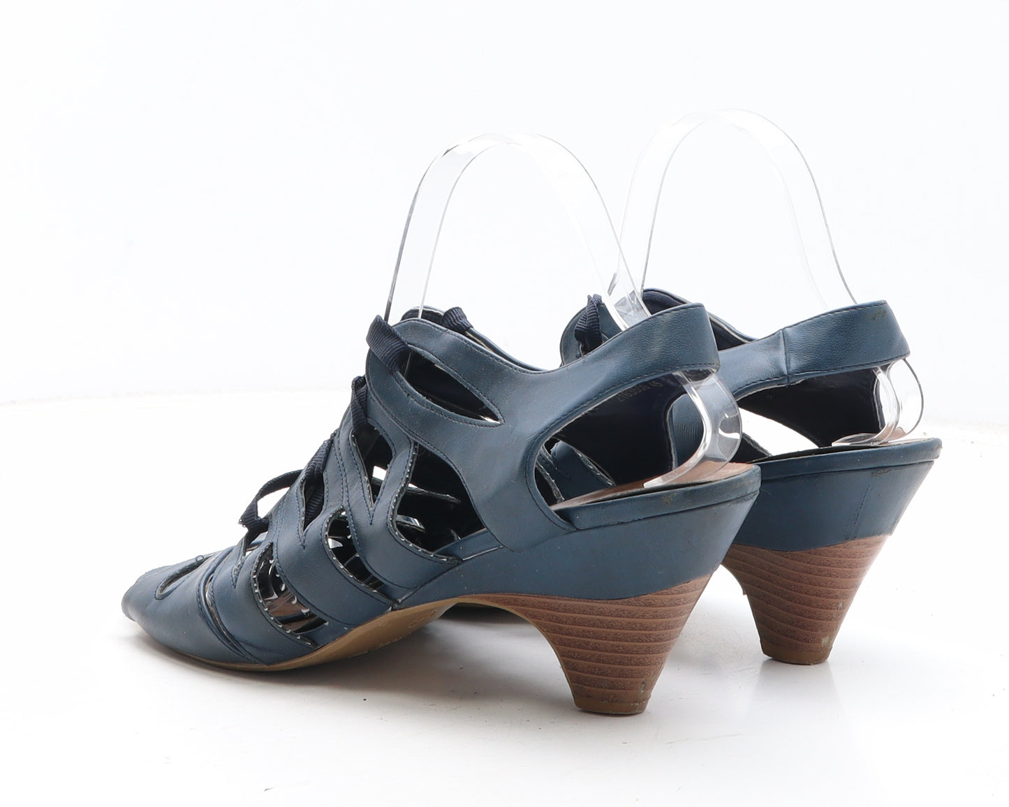 New Look Womens Blue Synthetic Strappy Heel UK