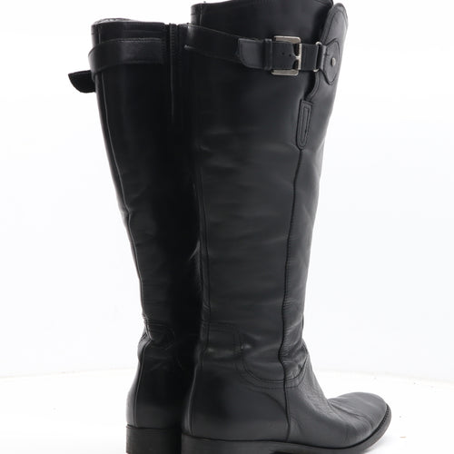 Preworn Womens Black Synthetic Bootie Boot UK