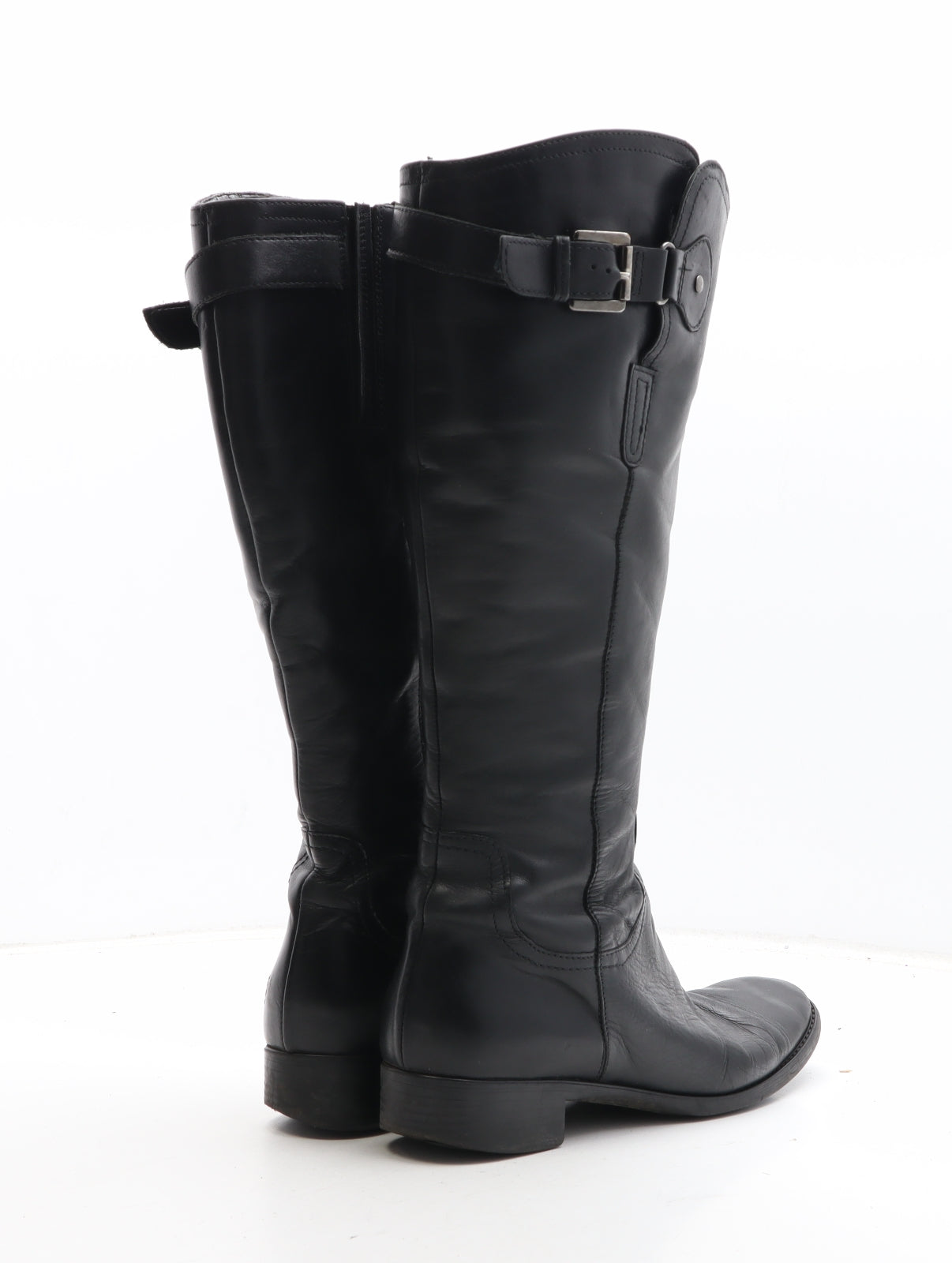 Preworn Womens Black Synthetic Bootie Boot UK