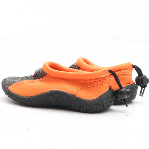 Nemrod Boys Orange Colourblock Fabric Slip On Casual UK 10 28 - Aqua shoes