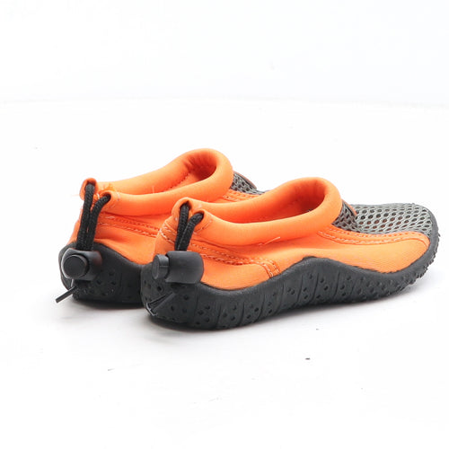 Nemrod Boys Orange Colourblock Fabric Slip On Casual UK 10 28 - Aqua shoes