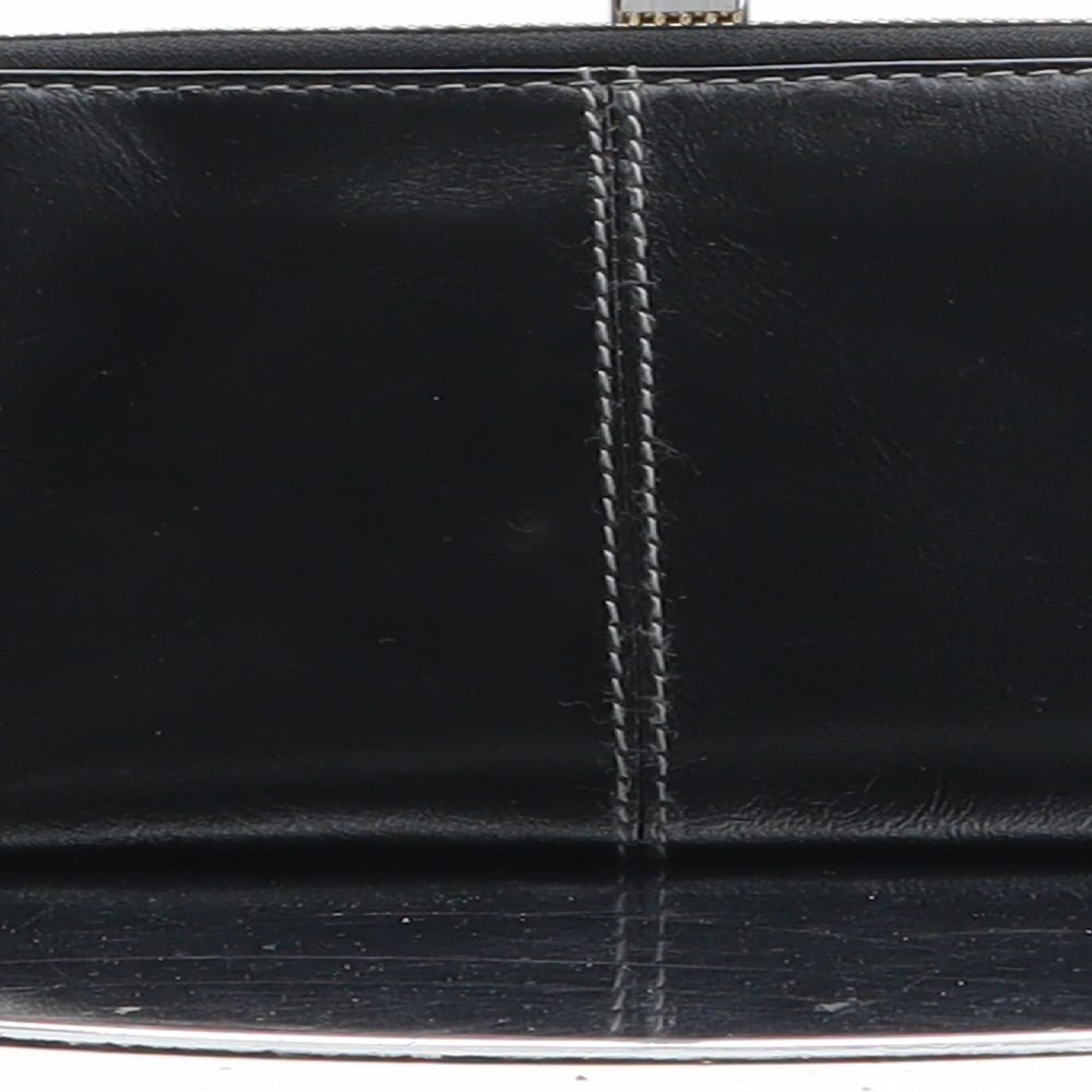 Tommy & Kate Womens Black Polyurethane Bow Tie Wallet Size M