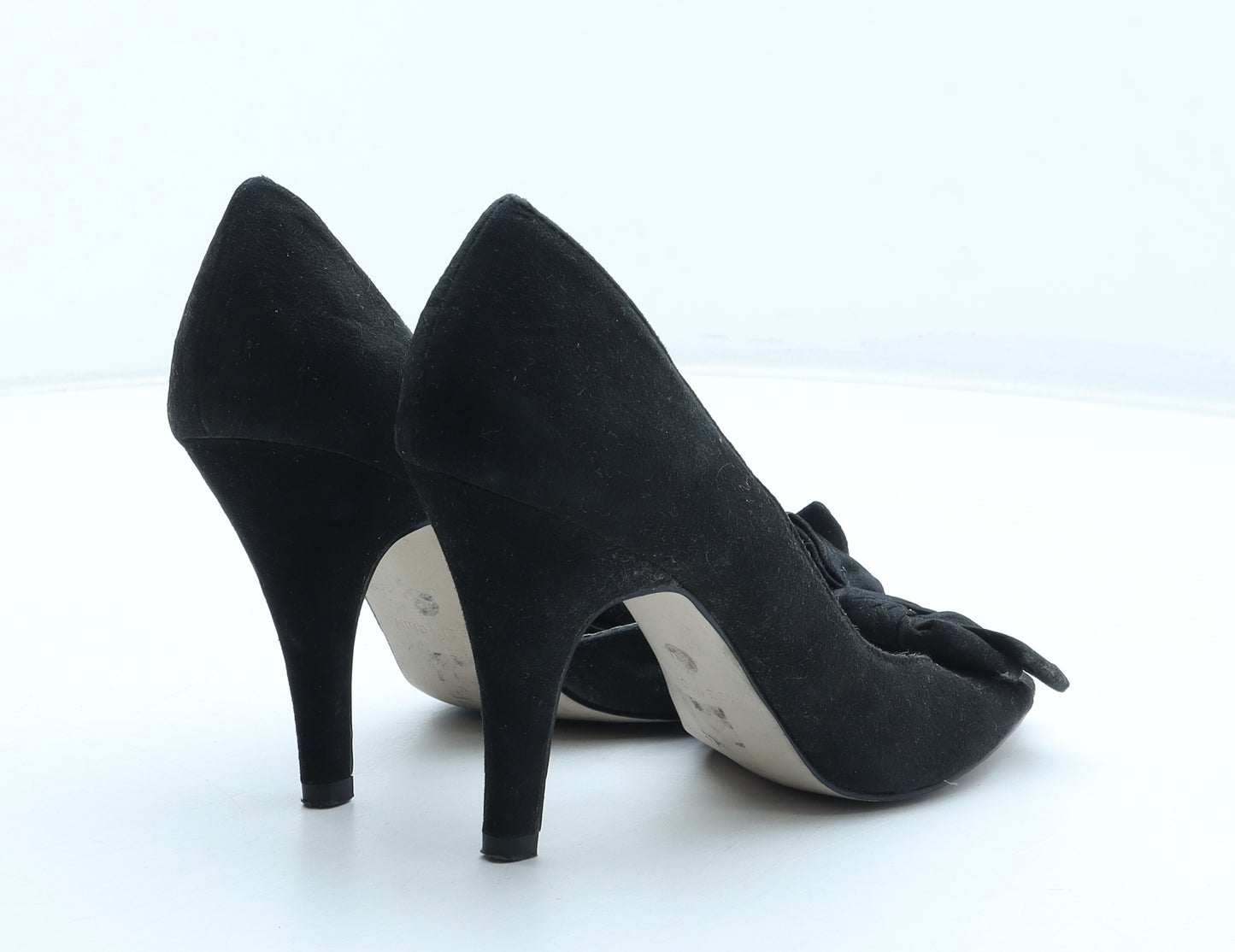 Miss KG Womens Black Polyurethane D'Orsay Heel UK