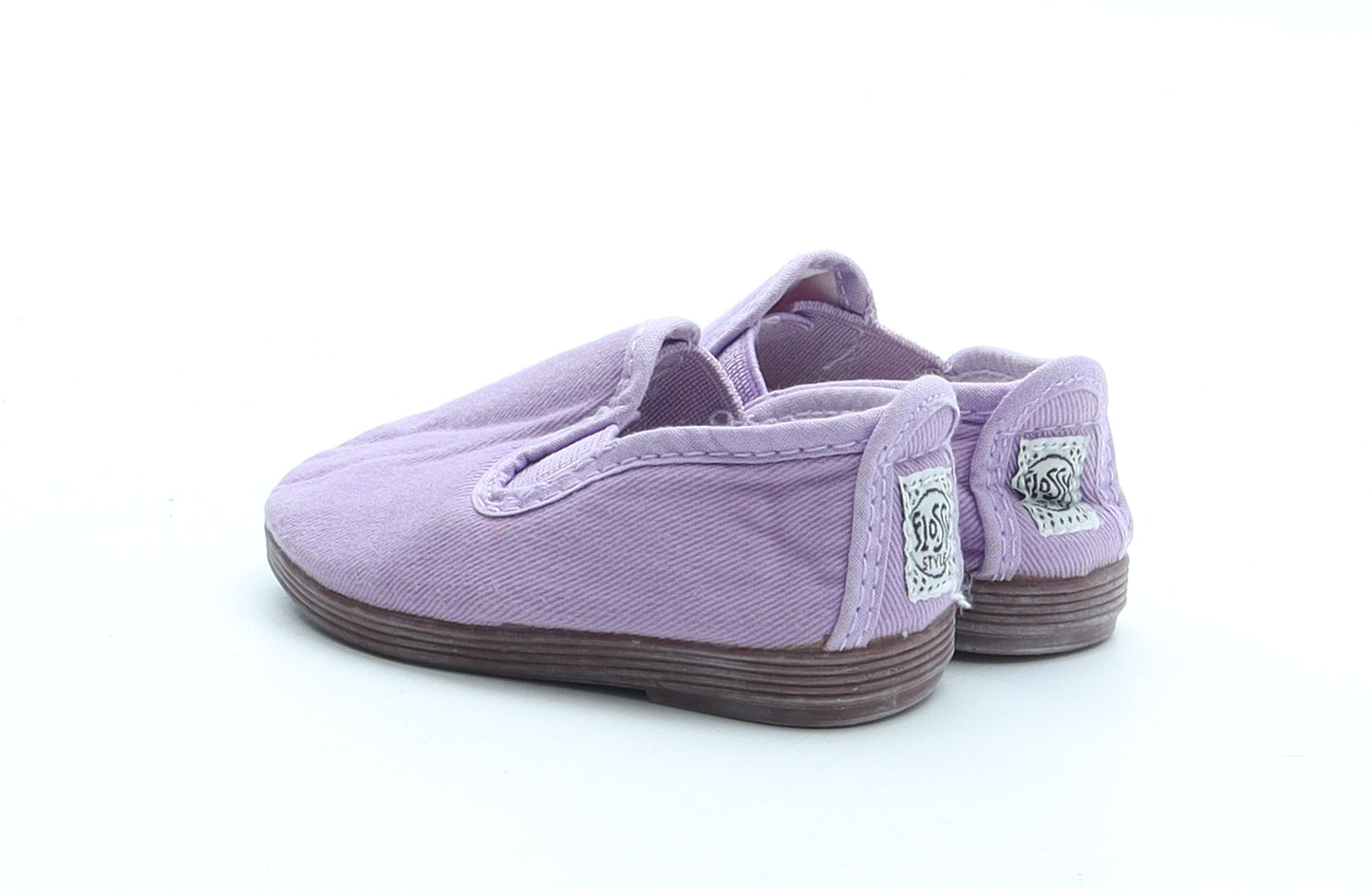 Flossy Style Girls Purple Polyester Slip On Casual UK 2.5 19