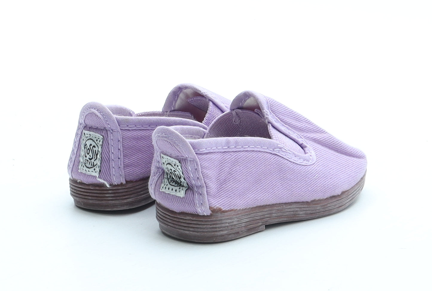 Flossy Style Girls Purple Polyester Slip On Casual UK 2.5 19