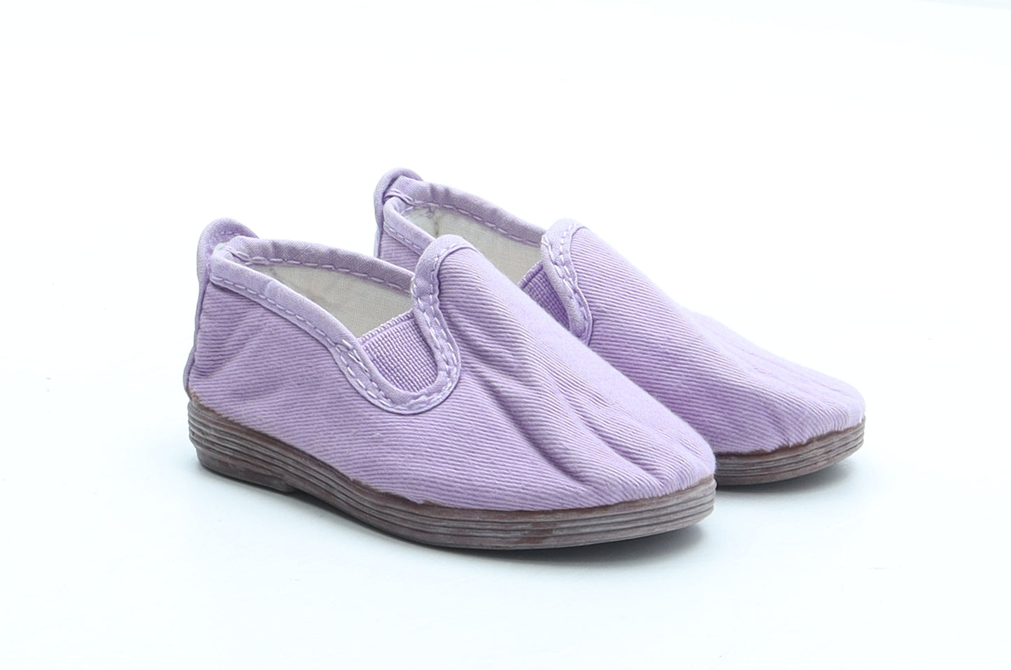 Flossy Style Girls Purple Polyester Slip On Casual UK 2.5 19