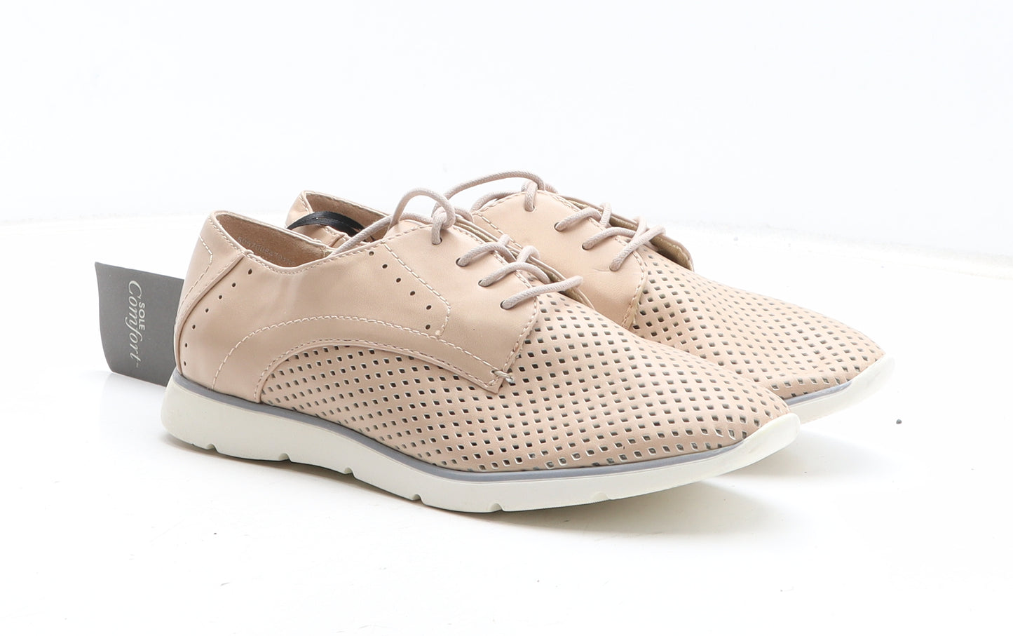 TU Womens Beige Synthetic Trainer Casual UK