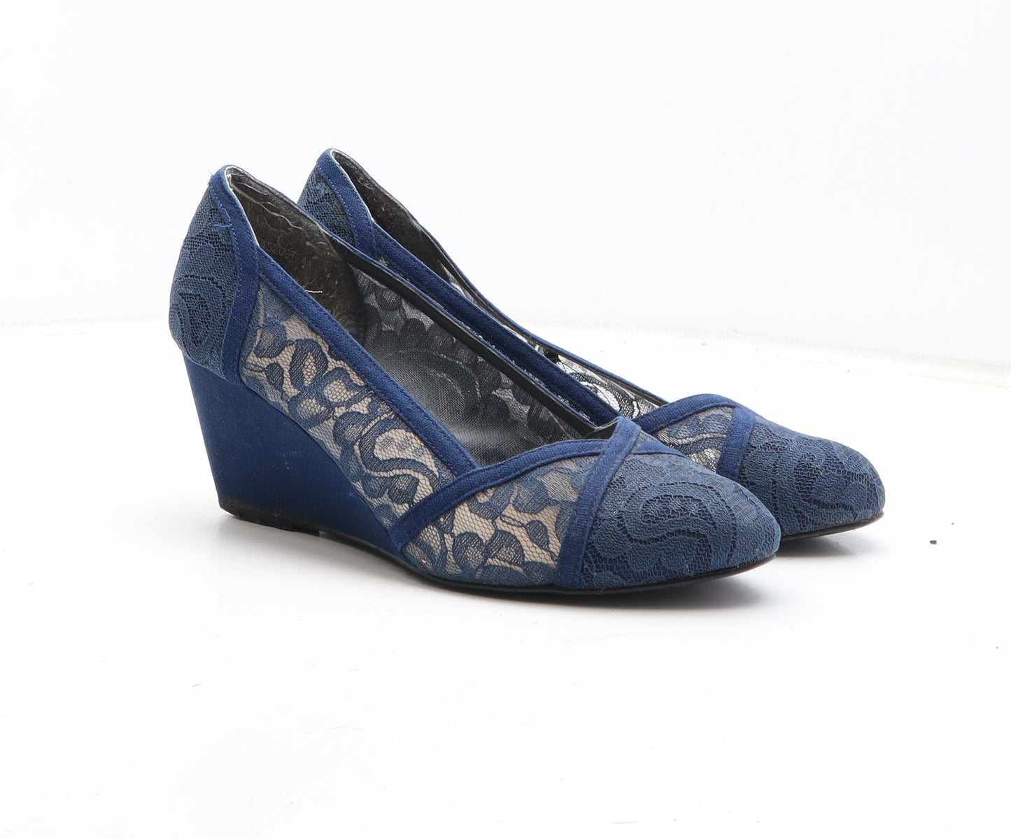 New Look Womens Blue Geometric Synthetic Court Heel UK