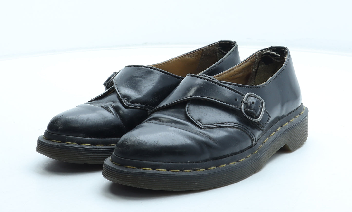 Dr. Martens Womens Black Leather Slip On Casual UK