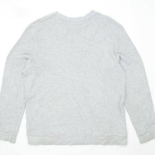 Topman Mens Size XL Cotton Blend Grey Sweatshirt