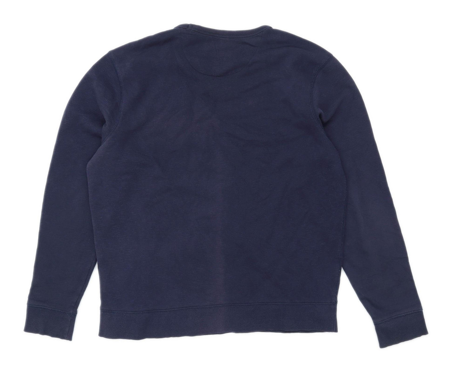 TU Mens Size L Cotton Blend Blue Sweatshirt