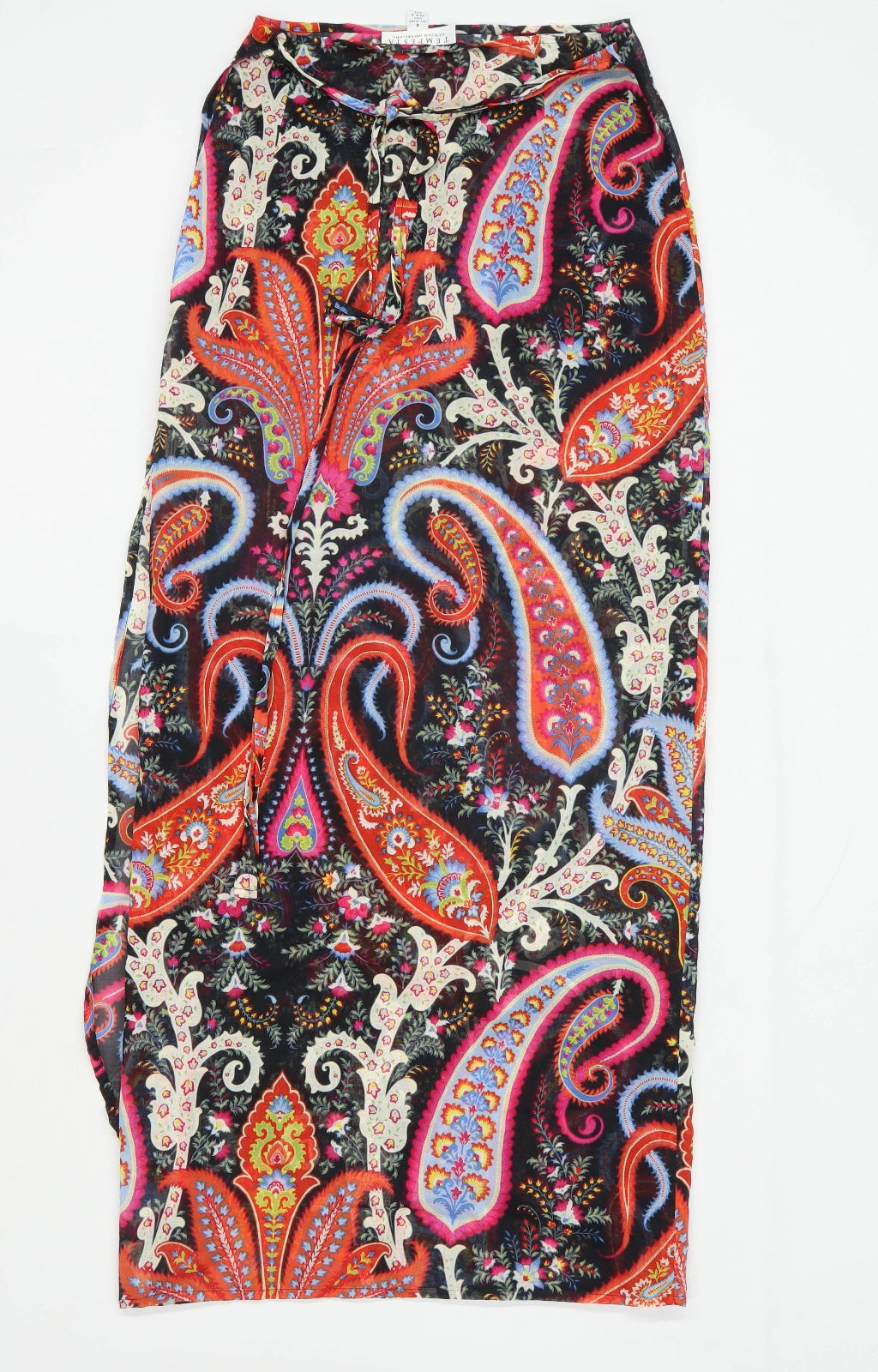 Tempesta Womens Size 4 Paisley Multi-Coloured Wrap Skirt (Regular)