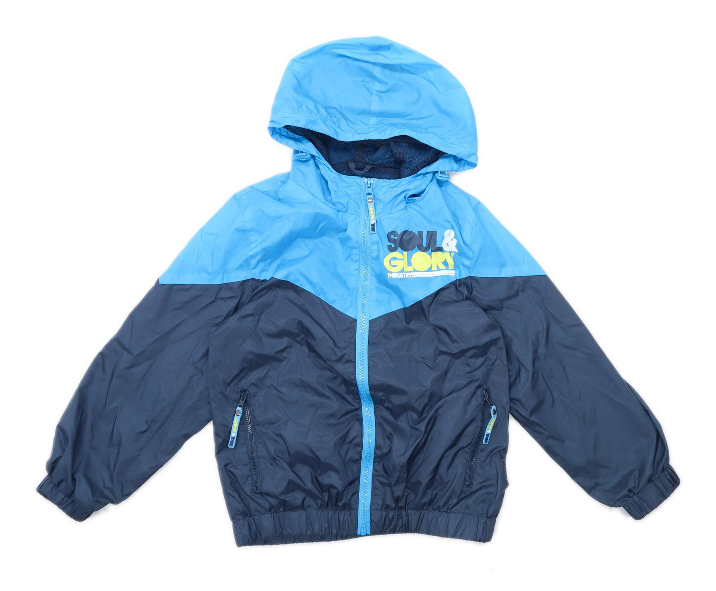 Soul & Glory Boys Graphic Blue Coat Age 7-8 Years