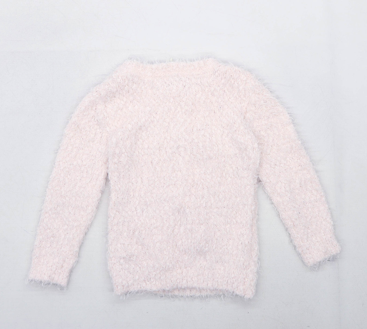 Young Dimension Girls Textured Pink Jumper Age 3-4 Years