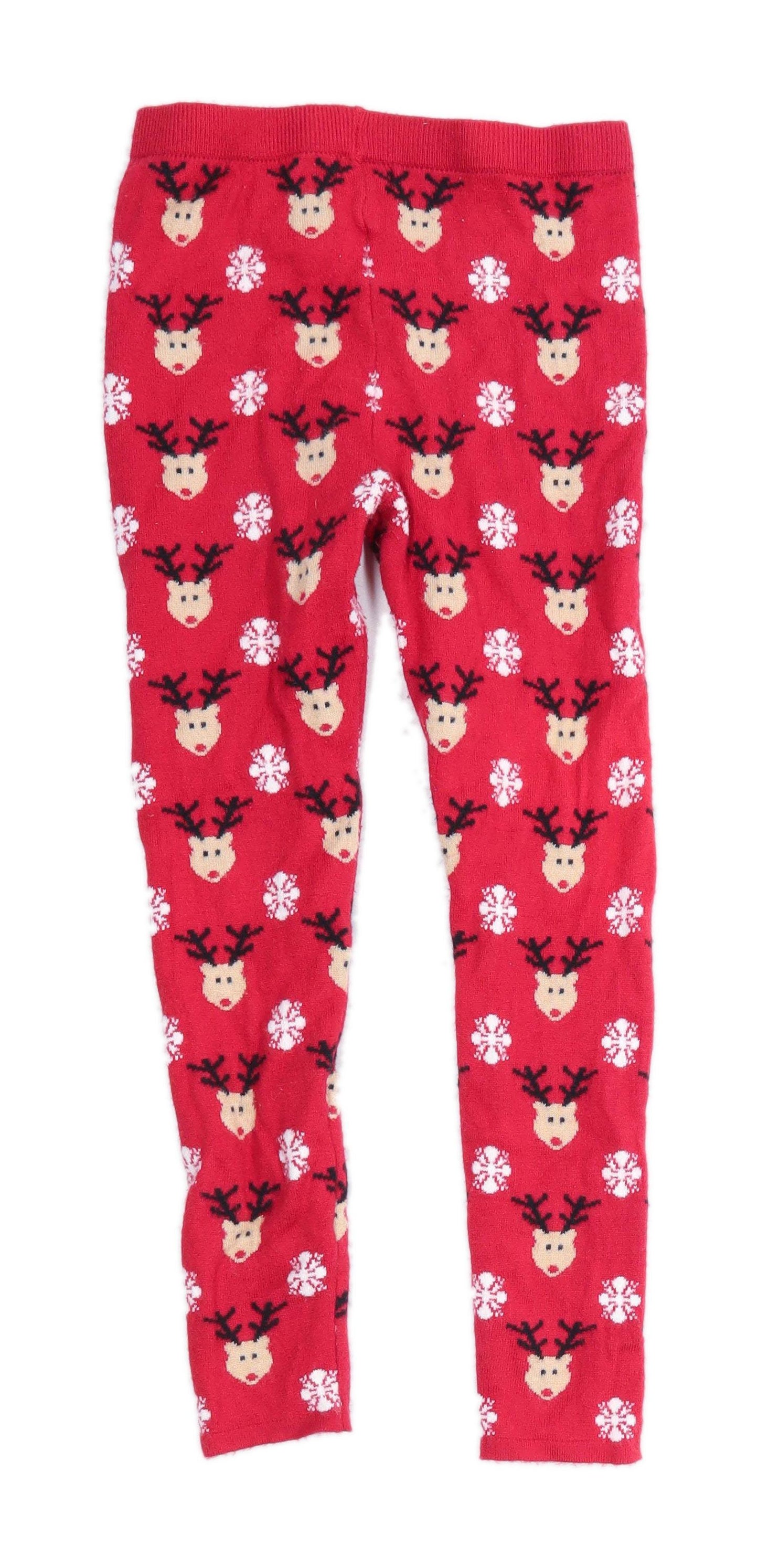 Young Dimension Girls Graphic Red Christmas Leggings Age 8-9 Years
