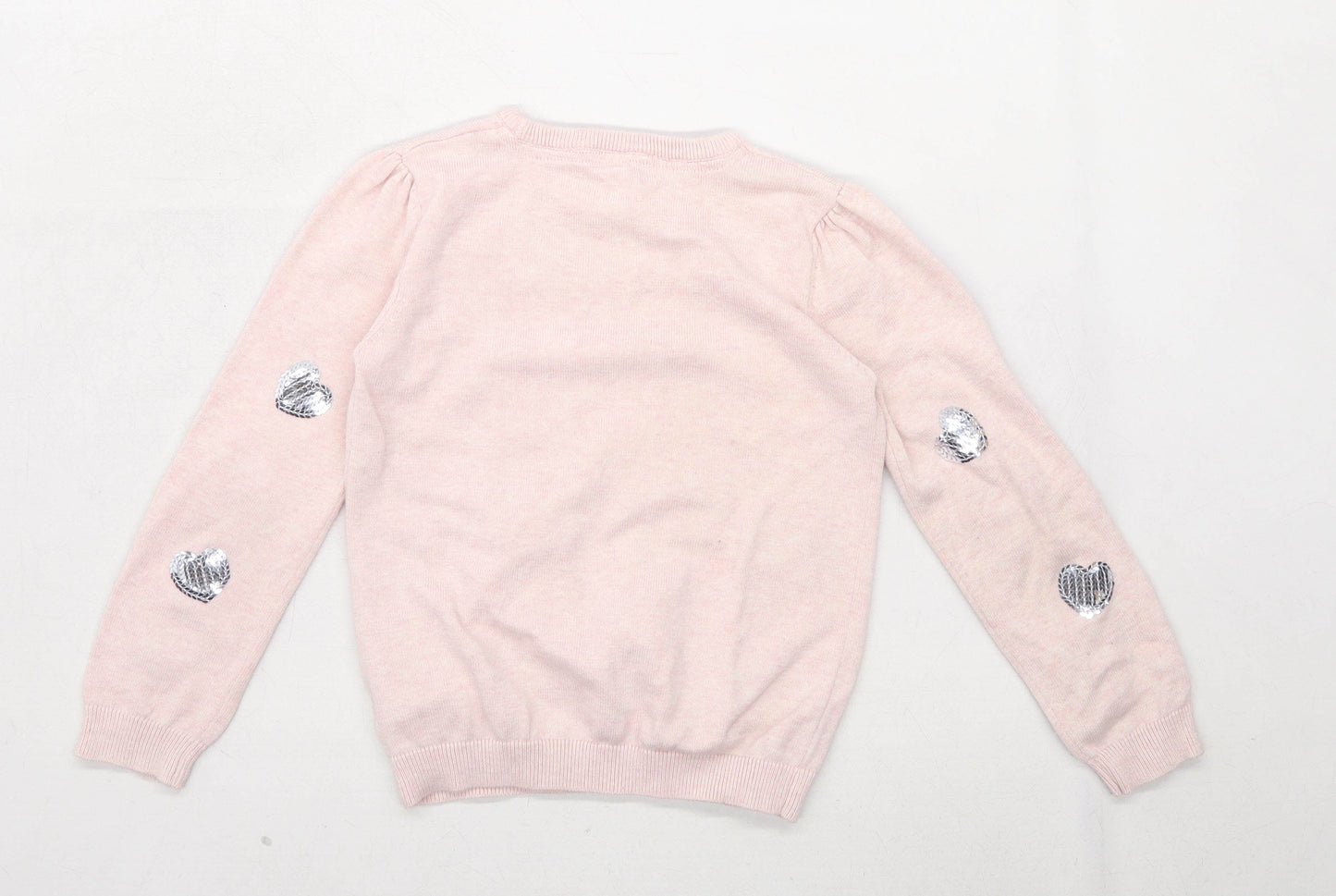 Young Dimension Girls Spotted Pink Jumper Age 7-8 Years