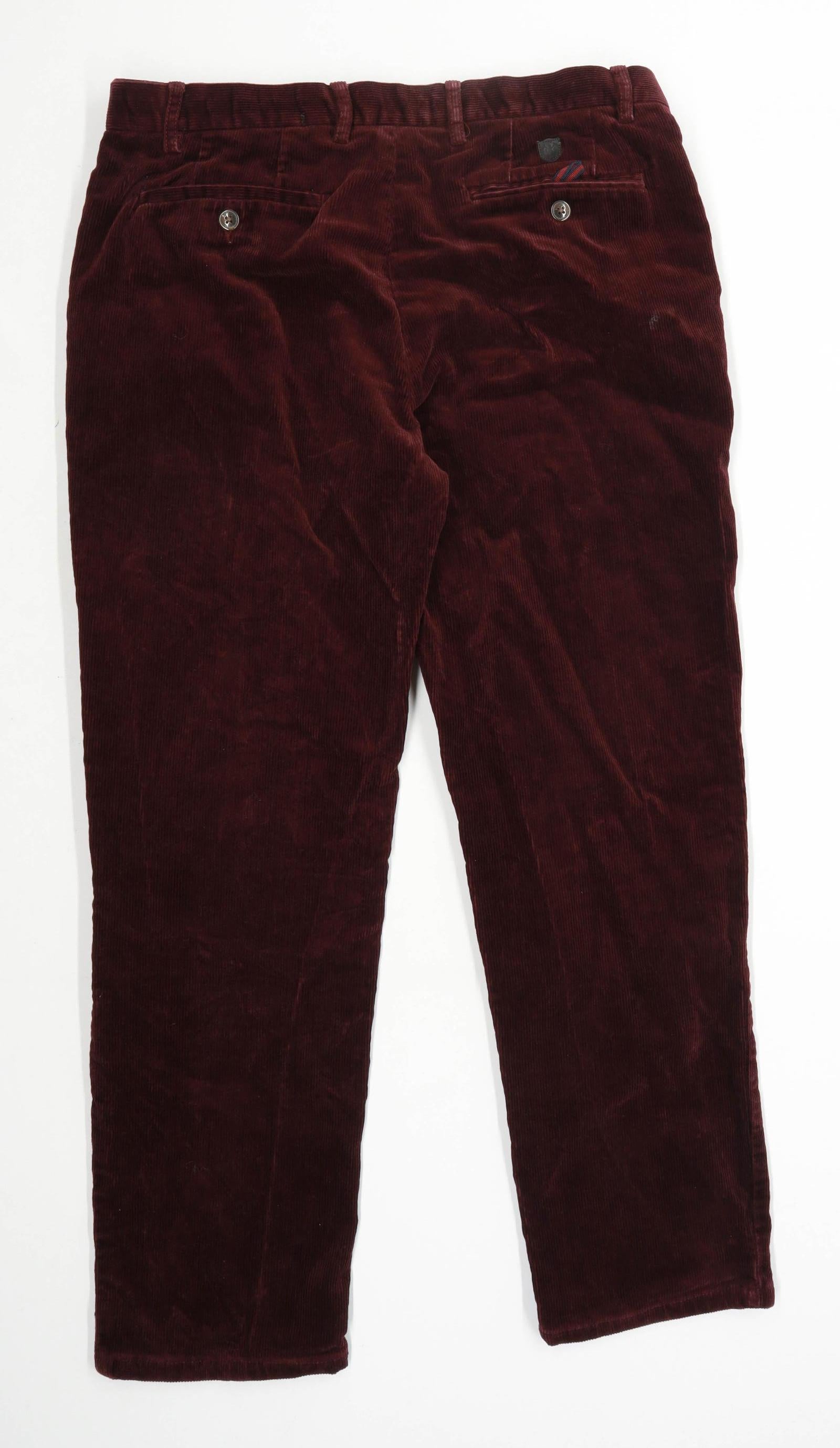 P100144331 Blue Harbour Burgundy Trousers1