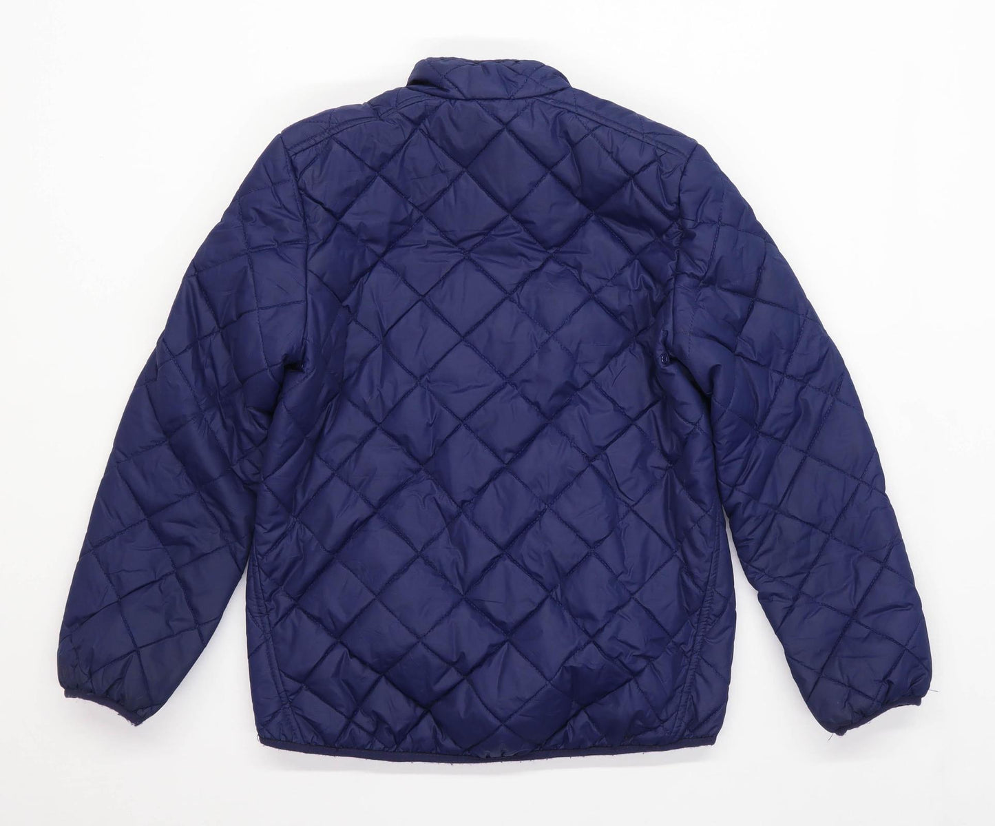 Ralph Lauren Boys Textured Blue Quilted Coat Age 8-10 Years
