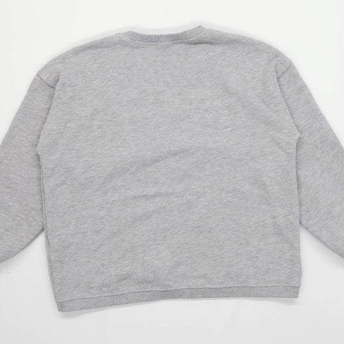 Zara Girls Graphic Grey Together Jewelled Sweatshirt Age 10 Years