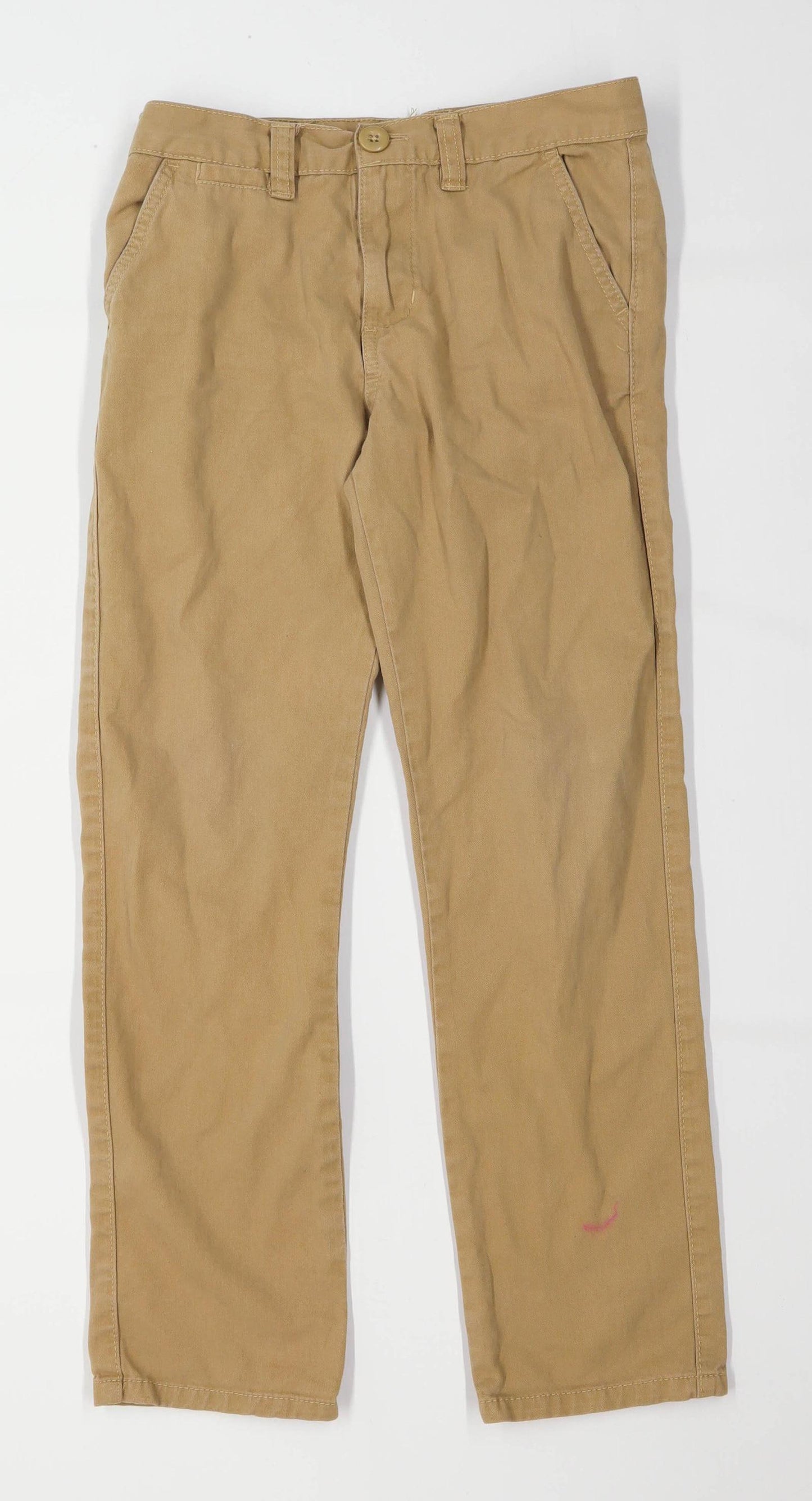 Primark Boys Beige Slim Fit Chino Trousers Age 10-11 Years