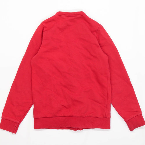 TU Girls Red School Button Up Cardigan Age 7 Years