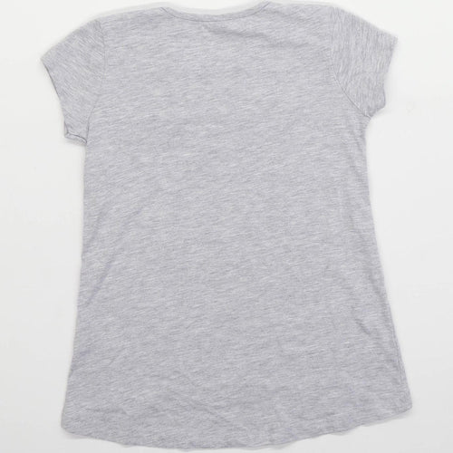 TU Girls Geometric Grey T-Shirt Age 8 Years