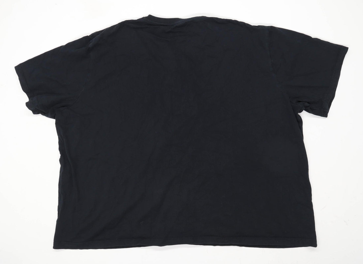 W&B Mens Size 5XL Cotton Black T-Shirt