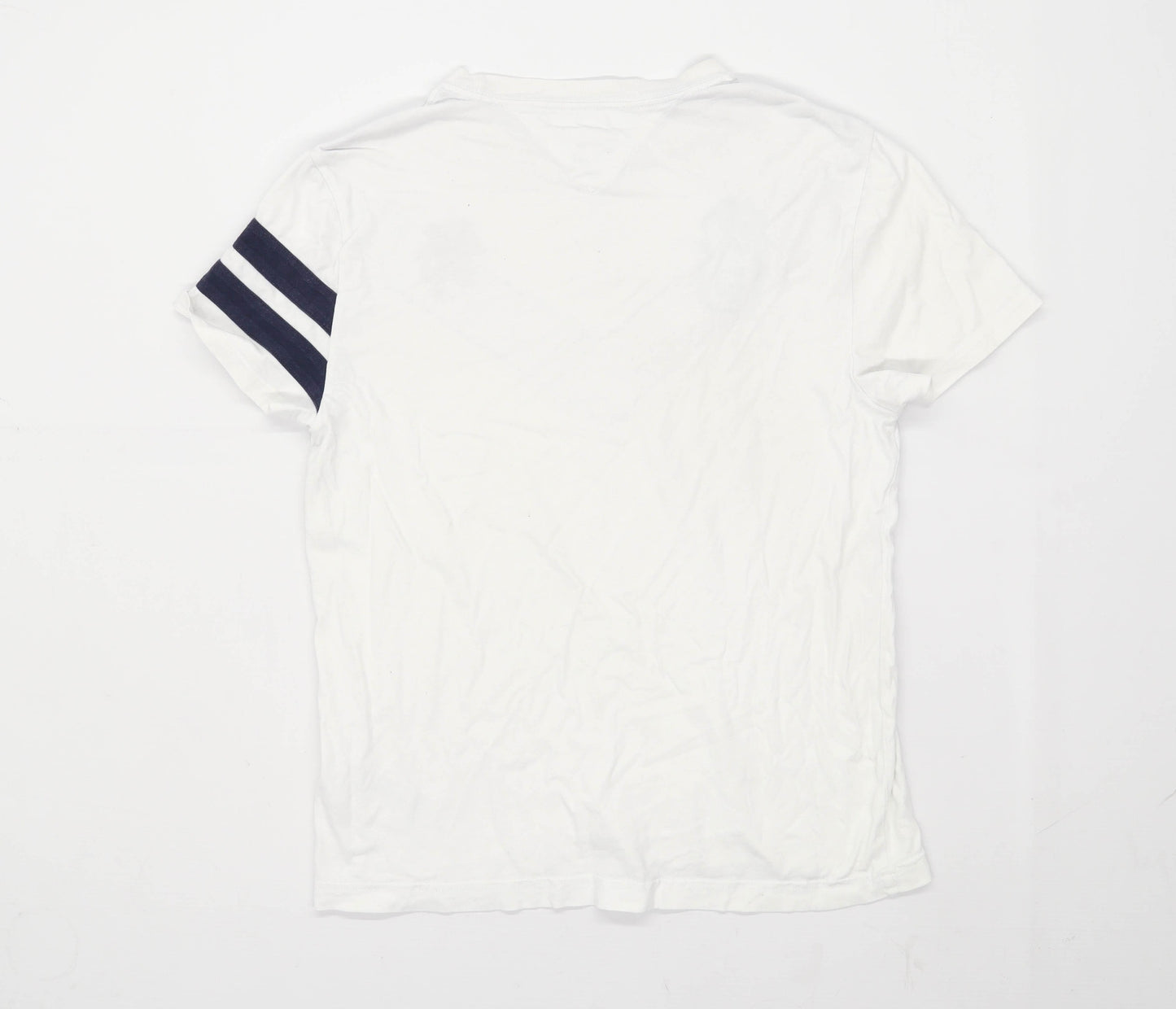 Tommy Hilfiger Mens Size S Cotton Graphic White T-Shirt
