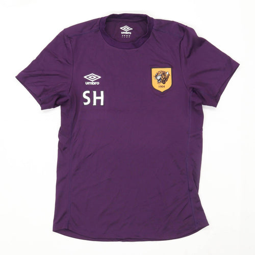 Umbro Mens Size S Graphic Purple Hull City Football Sport Top