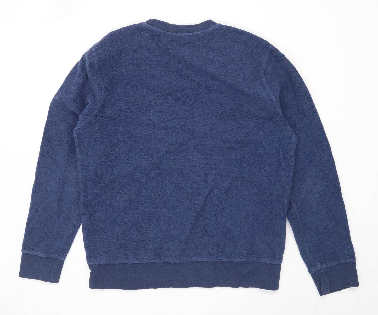 Topman Mens Size M Cotton Blend Blue Sweatshirt
