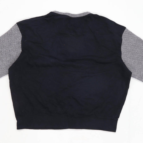 Disney Womens Size 10-12 Graphic Cotton Blend Black Mickey Mouse Sweatshirt (Regular)