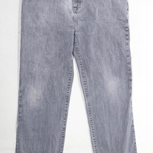 Zantos Mens Grey Denim Jeans Size W32/L29