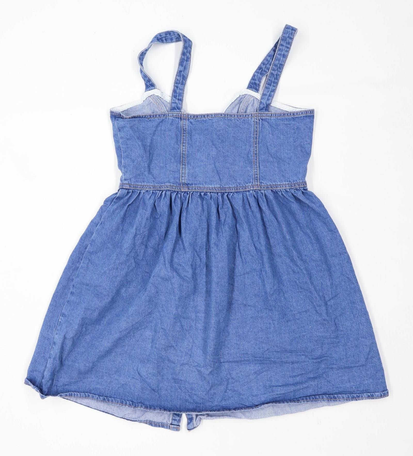 MINKPINK Andy - Medium Wash Dress - Denim Dress - Overall Dress - Lulus