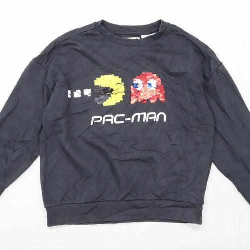 Zara Boys Graphic Grey Pac Man Sweatshirt Age 9 Years