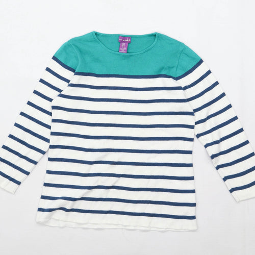 Shrinking Violet Girls Striped Multi-Coloured Top Age 9 Years