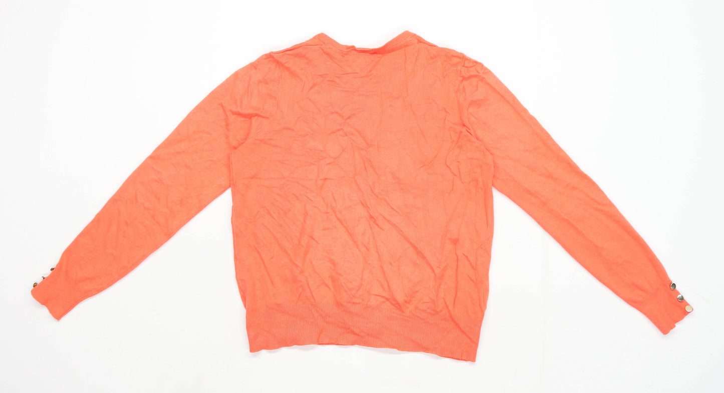 TU Womens Size 12 Orange Cardigan (Regular)