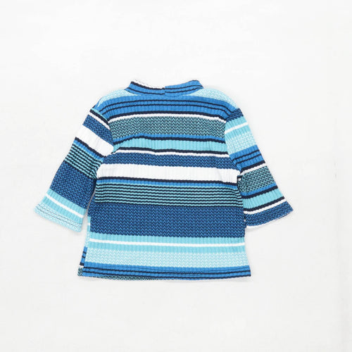 River Island Girls Striped Blue Top Age 7-8 Years