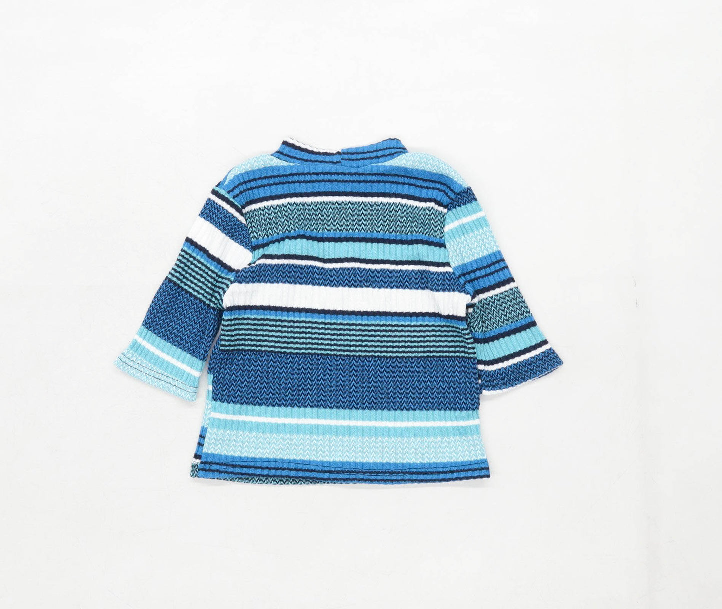 River Island Girls Striped Blue Top Age 7-8 Years