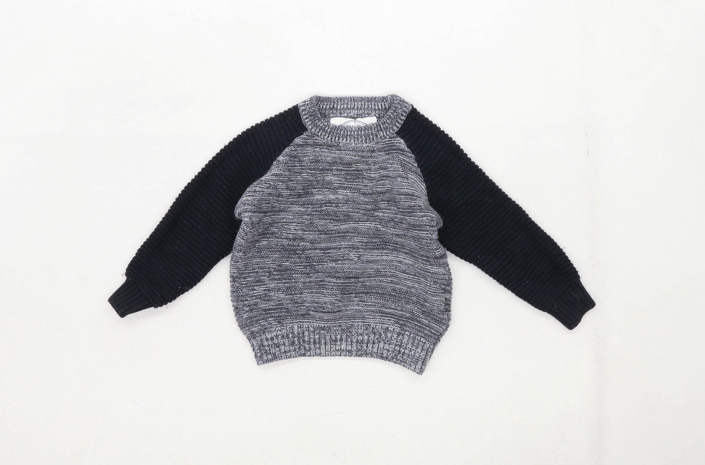 Quality Outfitters Boys Textured Grey Jumper Age 3 Years