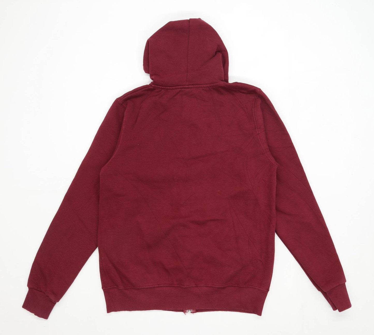 Superdry Mens Size M Cotton Graphic Burgundy Hoodie