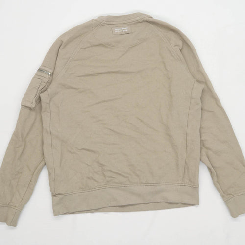 Primark Mens Size M Cotton Textured Beige Sweatshirt