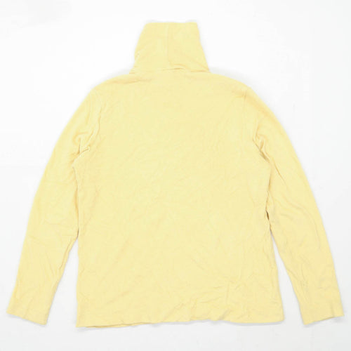 Uniqlo Womens Size L Yellow Fleece Sweatshirt (Regular)