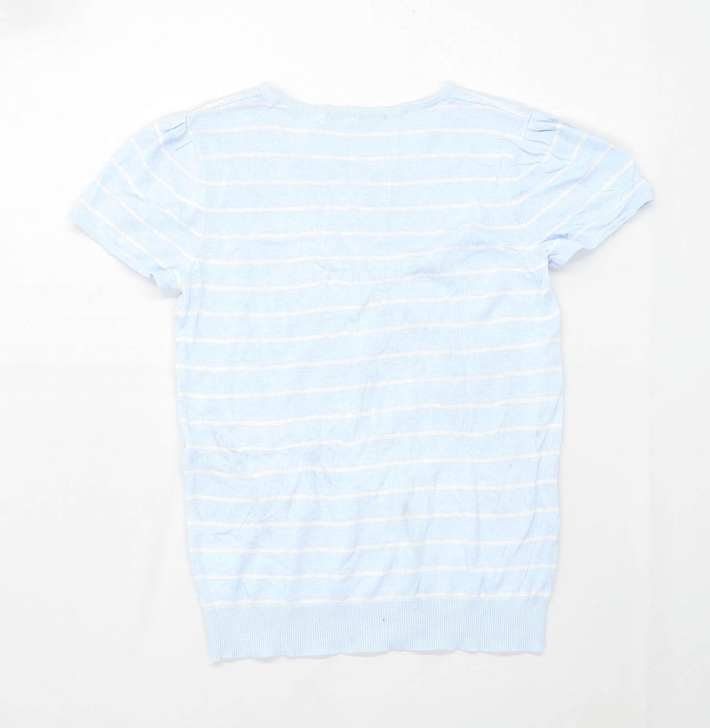 Uniqlo Womens Size S Striped Blue Top (Regular)