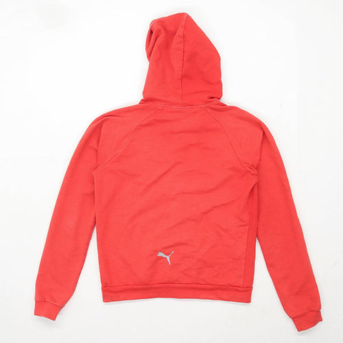 Puma Boys Graphic Red Zip Up Hoodie Age 12 Years
