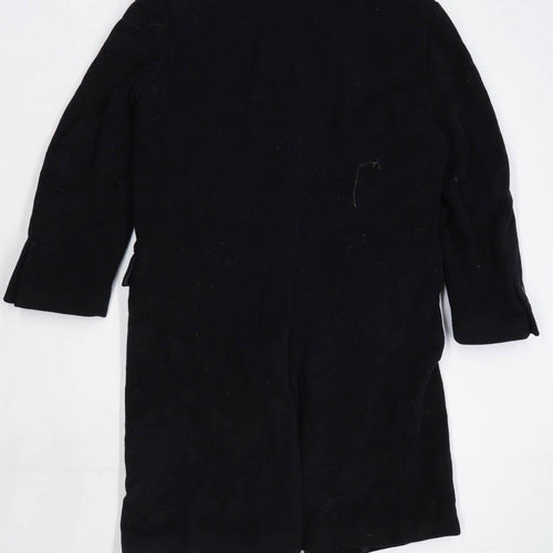 Preworn Mens Size XL Wool Blend Black Coat