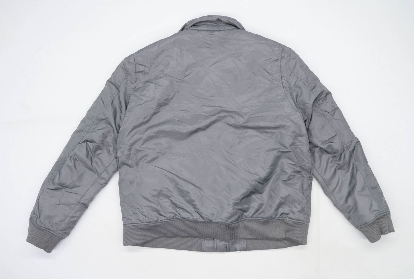 Burton Mens Size XL Grey Bomber Jacket