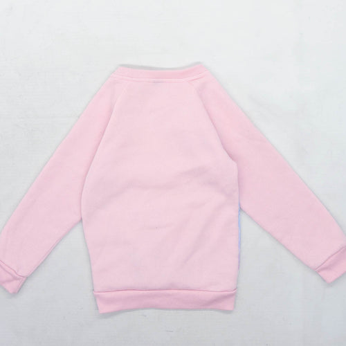 Disney Girls Pink Frozen Sweatshirt Age 7-8 Years